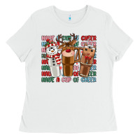 White have a cup of cheer Ladies Tee - MaliasSmallBusiness