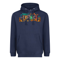 Navy Happy thanksgiving Heavyweight Hoodie - CowhideDigitalArt