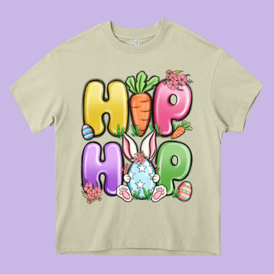 Easter Hip Hop Heavy Core Tee Designed By Maliassmallbusiness