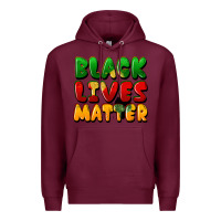 Burgundy black lives matter Premium Hoodie - FaDigitalArtStudio