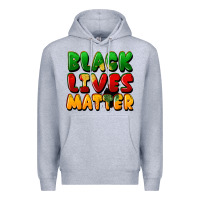 Heather Grey black lives matter Premium Hoodie - FaDigitalArtStudio