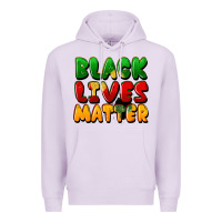 Lilac black lives matter Premium Hoodie - FaDigitalArtStudio