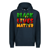 Navy black lives matter Premium Hoodie - FaDigitalArtStudio