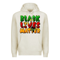 Oatmeal Heather black lives matter Premium Hoodie - FaDigitalArtStudio