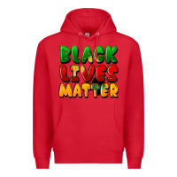 Red black lives matter Premium Hoodie - FaDigitalArtStudio