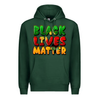 Sports Green black lives matter Premium Hoodie - FaDigitalArtStudio