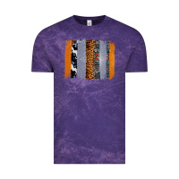 Cloud Purple Western Cowhide Glitter Aztec Leopard Pattern Brushstroke Vintage Tee - Bettercallsaul