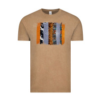 Vintage Coffee Western Cowhide Glitter Aztec Leopard Pattern Brushstroke Vintage Tee - Bettercallsaul