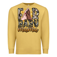Antique Gold Fur Baby Mama Premium Sweatshirt - CowhideDigitalArt