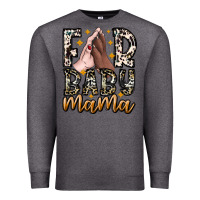 Charcoal Heather Fur Baby Mama Premium Sweatshirt - CowhideDigitalArt