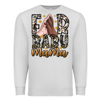 Dove Grey Fur Baby Mama Premium Sweatshirt - CowhideDigitalArt