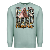 Seafoam Fur Baby Mama Premium Sweatshirt - CowhideDigitalArt