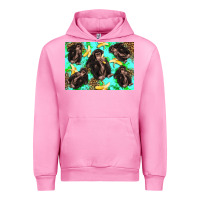 Fuchsia Pink Monkey bananas kid's bottle Urban Hoodie - Artiststas