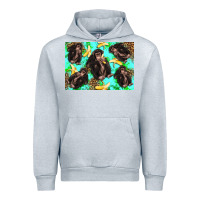 Heather Grey Monkey bananas kid's bottle Urban Hoodie - Artiststas