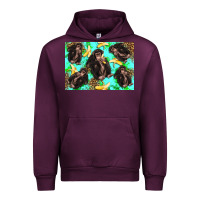 Mauve Wine Monkey bananas kid's bottle Urban Hoodie - Artiststas
