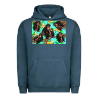 Pigment Midnight Navy Monkey bananas kid's bottle Urban Hoodie - Artiststas