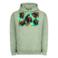 Pigment Oil Green Monkey bananas kid's bottle Urban Hoodie - Artiststas