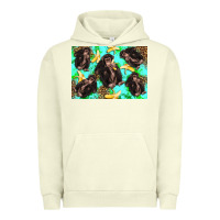 Pigment Pistachio Monkey bananas kid's bottle Urban Hoodie - Artiststas
