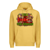 Antique Gold mardi gras this the season crawfish fleur de lis Premium Hoodie - RanaPortraitStore