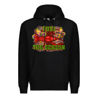 Black mardi gras this the season crawfish fleur de lis Premium Hoodie - RanaPortraitStore