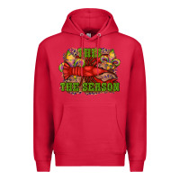 Cardinal mardi gras this the season crawfish fleur de lis Premium Hoodie - RanaPortraitStore