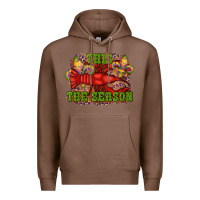 Chestnut mardi gras this the season crawfish fleur de lis Premium Hoodie - RanaPortraitStore