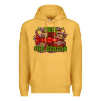 Mustard mardi gras this the season crawfish fleur de lis Premium Hoodie - RanaPortraitStore