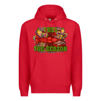 Red mardi gras this the season crawfish fleur de lis Premium Hoodie - RanaPortraitStore
