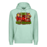 Seafoam mardi gras this the season crawfish fleur de lis Premium Hoodie - RanaPortraitStore
