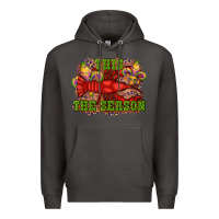 Smoke mardi gras this the season crawfish fleur de lis Premium Hoodie - RanaPortraitStore