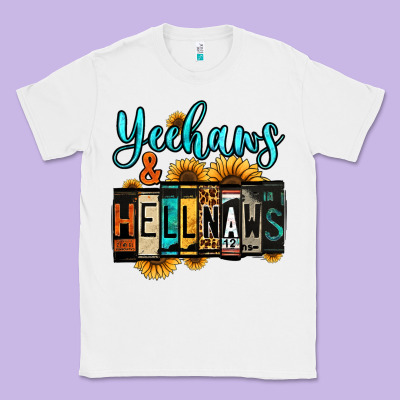Yeehaws And Hellnaws Classic Tee Designed By Jasminsmagicworld