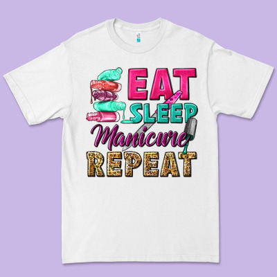 Eat Sleep Manicure Repeat Premium Tee Designed By Nancycooperartshop
