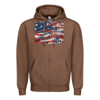 Chestnut Leopard glitter American flag Zipper Hoodie - FaDigitalArtStudio
