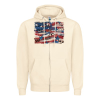 Sandshell Leopard glitter American flag Zipper Hoodie - FaDigitalArtStudio