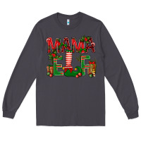 Smoke Christmas Mama Elf Long Sleeve Tee - NancyCooperArtShop