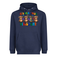 Navy Its Okay To Be Different Heavyweight Hoodie - CowhideDigitalArt