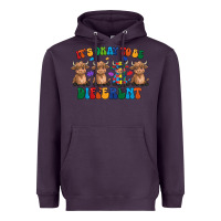 Plum Its Okay To Be Different Heavyweight Hoodie - CowhideDigitalArt
