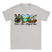 Moon Dust Camouflage Peace Love Striped Bass Classic Tee - LillyAllenDesigns