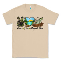 Mushroom Camouflage Peace Love Striped Bass Classic Tee - LillyAllenDesigns