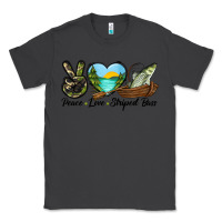 Smoke Camouflage Peace Love Striped Bass Classic Tee - LillyAllenDesigns