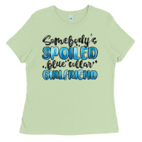Matcha somebodys spoiled blue collar girlfriend Ladies Tee - MaliasSmallBusiness
