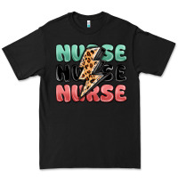 Black nurse leopard lightning bolt Premium Tee - MaliasSmallBusiness