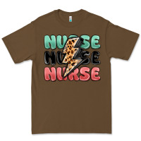 Cacao nurse leopard lightning bolt Premium Tee - MaliasSmallBusiness
