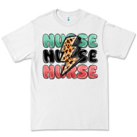 White nurse leopard lightning bolt Premium Tee - MaliasSmallBusiness