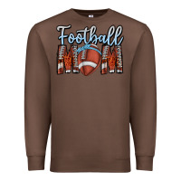 Chestnut Football Mom Premium Sweatshirt - CowhideDigitalArt