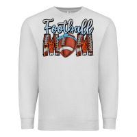Dove Grey Football Mom Premium Sweatshirt - CowhideDigitalArt