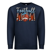 Navy Football Mom Premium Sweatshirt - CowhideDigitalArt