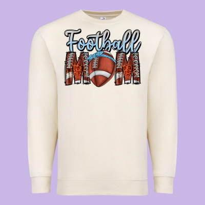 Football Mom Premium Sweatshirt Designed By Cowhidedigitalart