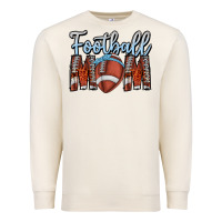 Sandshell Football Mom Premium Sweatshirt - CowhideDigitalArt