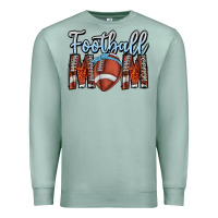 Seafoam Football Mom Premium Sweatshirt - CowhideDigitalArt